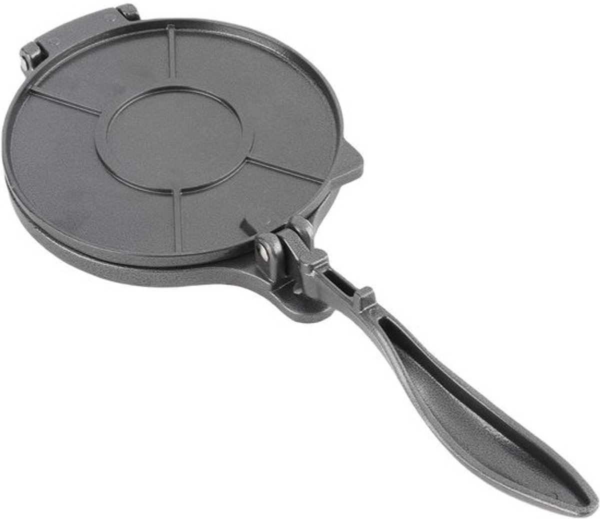 Tortilla Pers - Roti Maker - Snelle Maaltijden - Aluminium Legering - 16 cm - Zwart