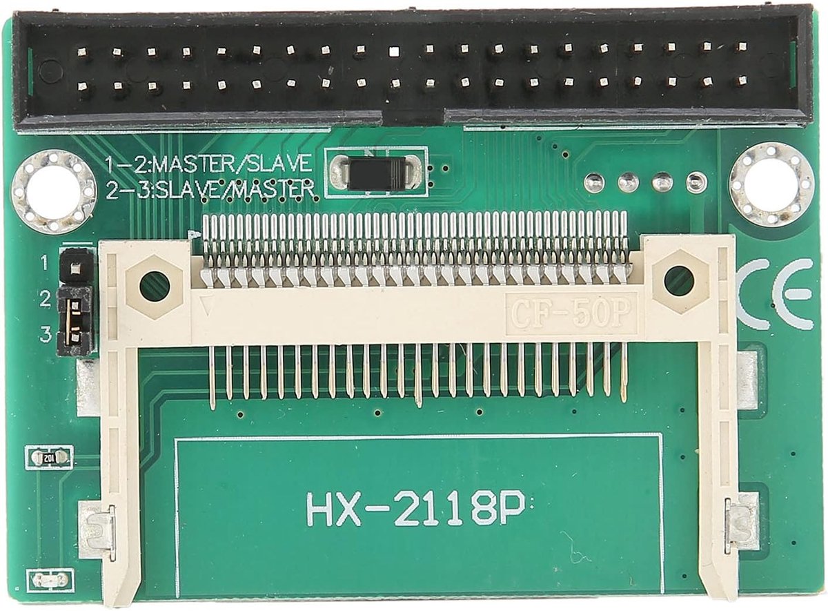 Naar IDE Adapter, CF Naar IDE Adapter PCB 40 Pins True‑IDE Mode Anti‑EMI Disk Desktop Adapter Card voor CE/LINUX