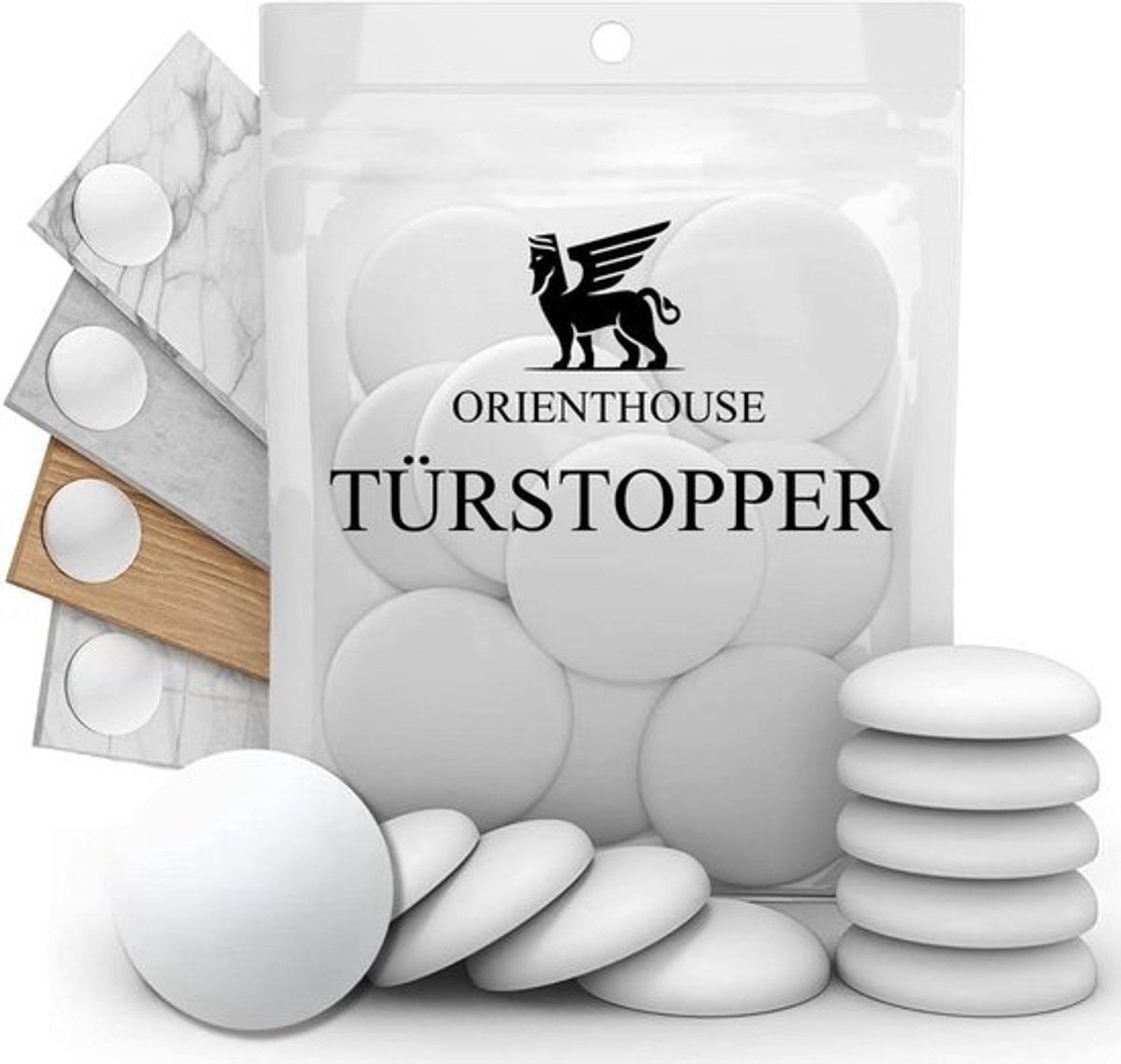 Set van 7 Zelfklevende Deurstoppers - Muurbescherming tegen Deuraanslag en Deurklinkschade