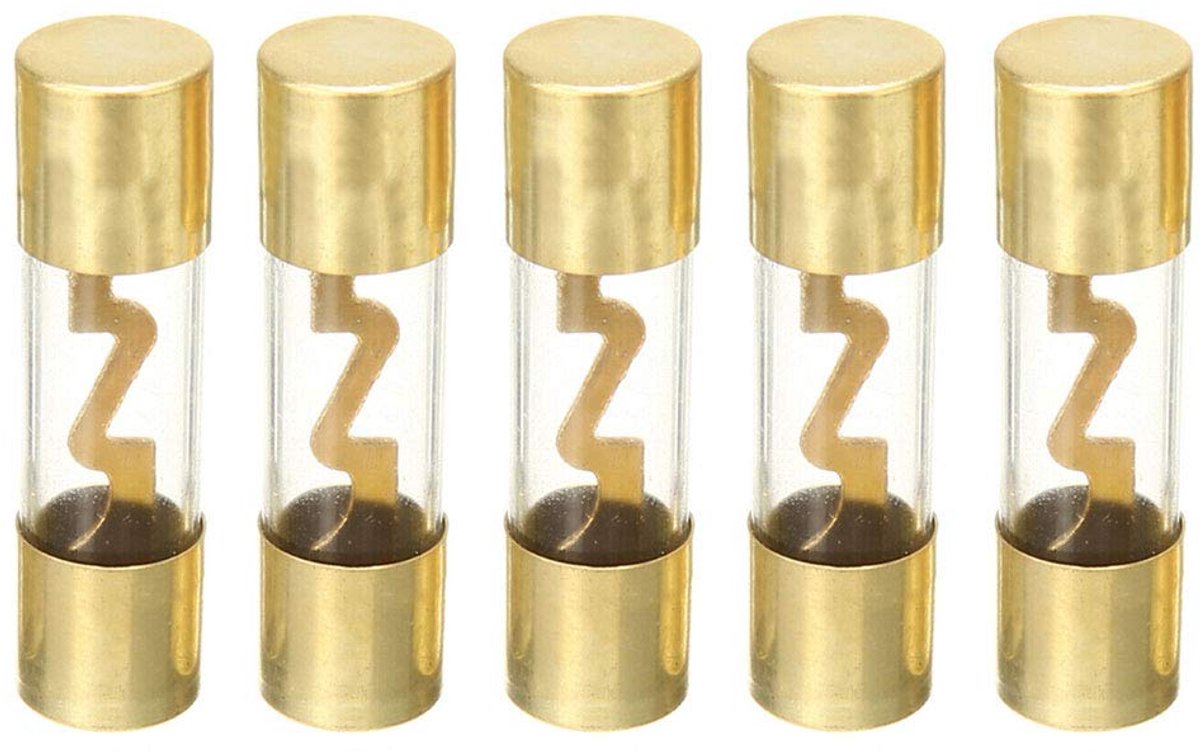 5 Stuks 30A AGU Zekering Auto Automotive Audio Power Veiligheid Beschermende Glazen Buis Vergulde Bescherming Autoversterker AGU Zekeringen