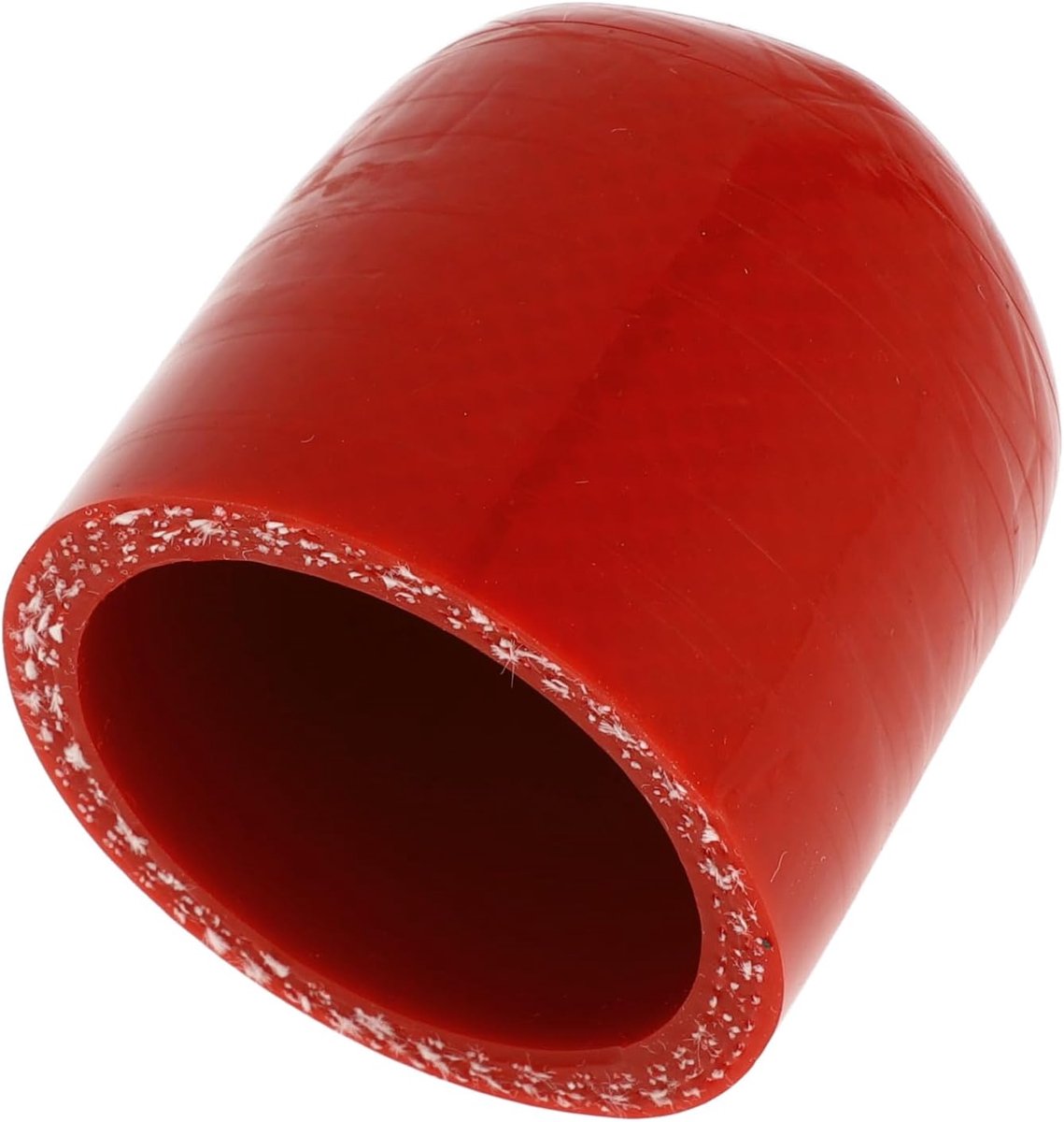 Dailygoods- Siliconen Slang - Rood - Eindkap - Bypass Slang - 38 mm Binnendiameter - 40 mm Lengte - Hoog Temperatuurweerstand - Slangafsluiter