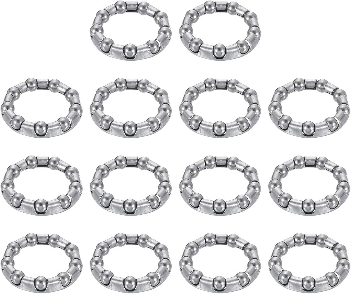 Kogellagers voor zwengel 1/4 inch (6 mm) x 9 kogels, 14 reservekogellagers voor trapas en wiellagers voor reparatie