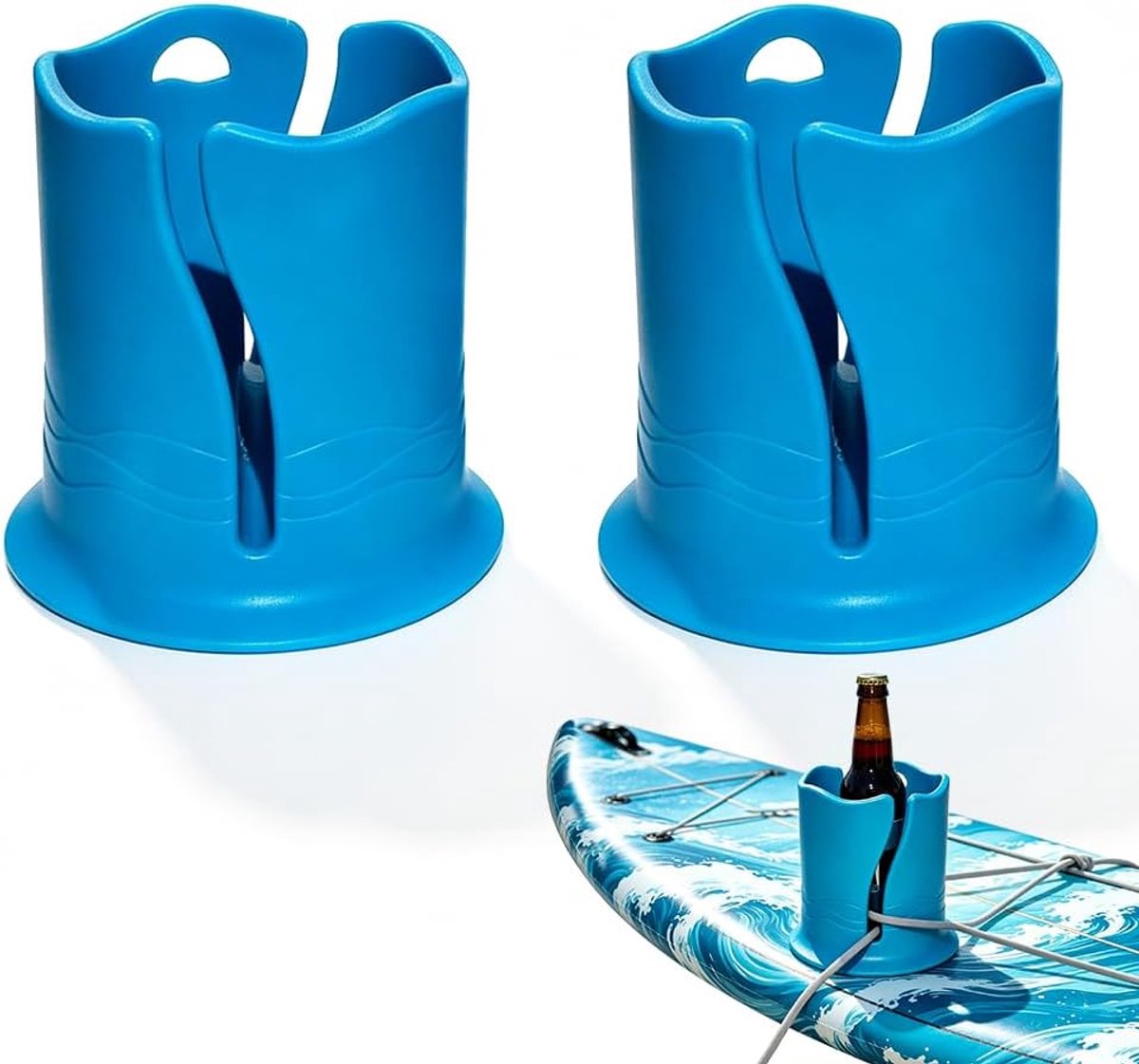 JHUBERS- Peddelboard Drankhouder - Multifunctionele Accessoires - Antikantelbeker - Universeel - 2 Stuks - Sterke Zuignap