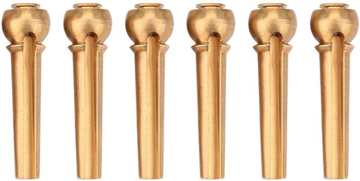 6 stuks duurzame messing gitaarpins gitaar pinnen set voor gitaren reserveonderdelen