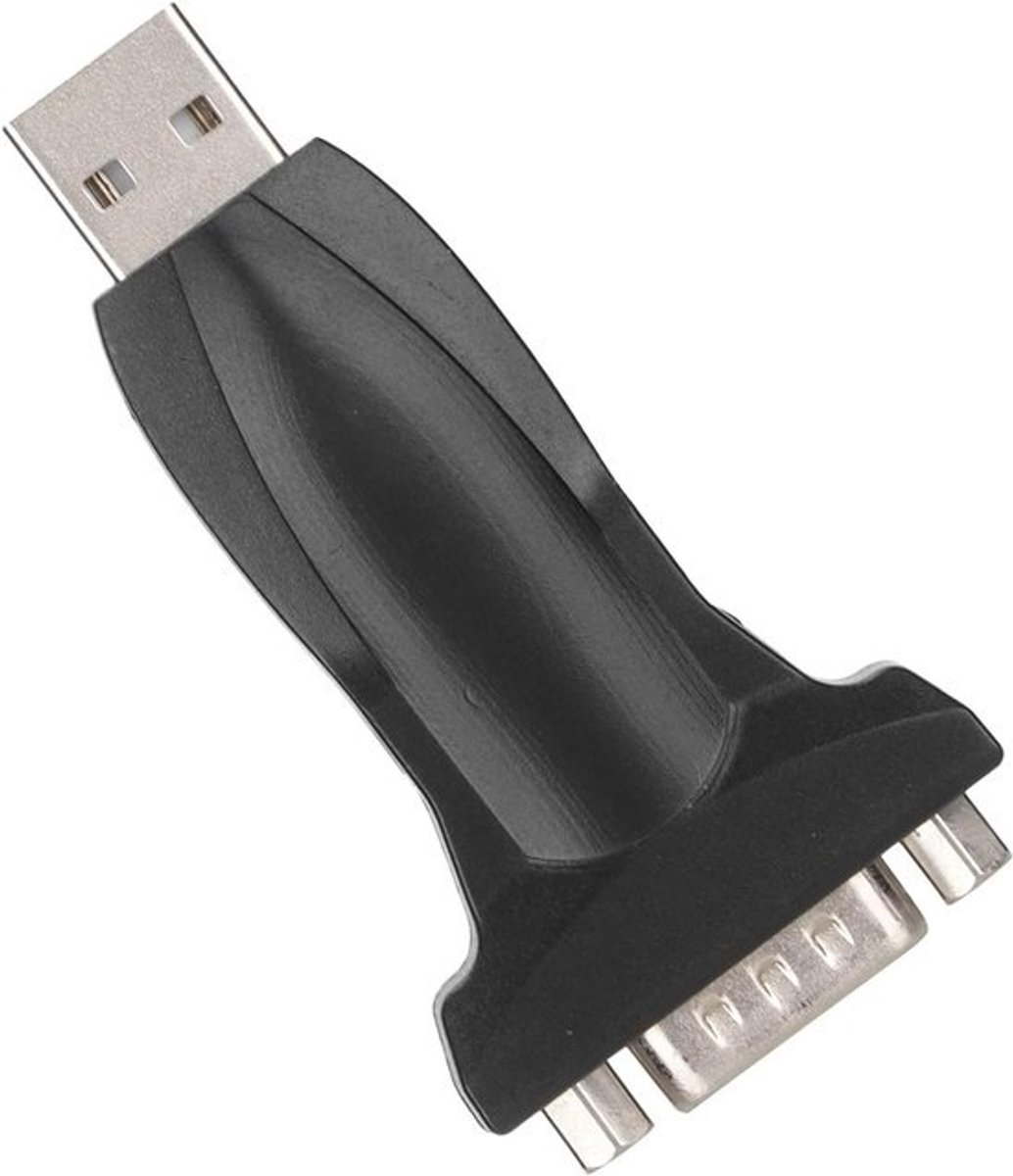 Seriële USB-adapter - USB naar RS232 - Apparaten Verbinden - Ingebouwde FTDI-chipset - 16 x 11 x 4 cm - Zwart