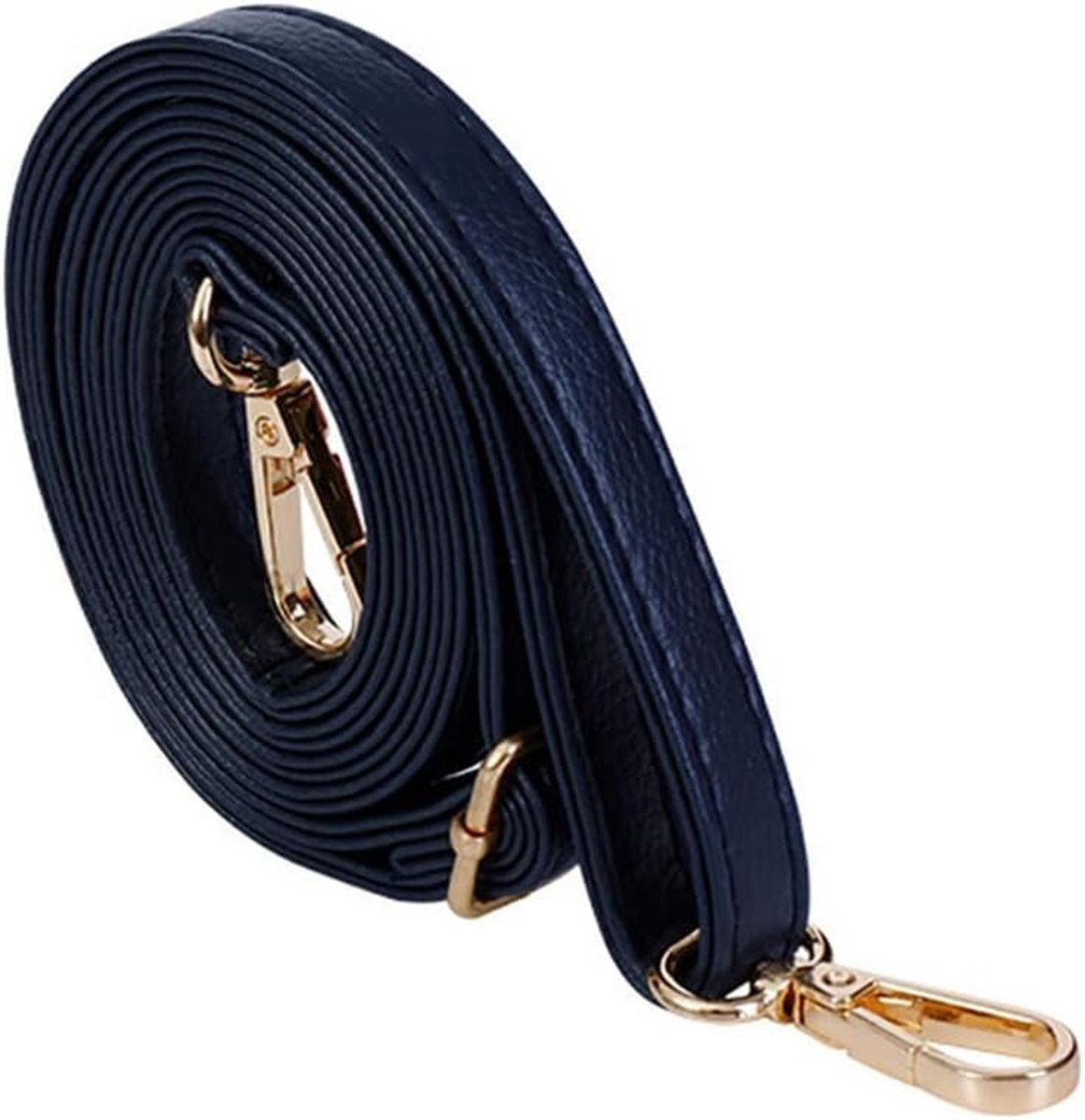 verstelbare schouderriem, lederen schouderriem, breed 1,45 cm, lang tasriem, 140 cm, reservetassen, riem, accessoires voor crossbody tas, schoudertas, marineblauw