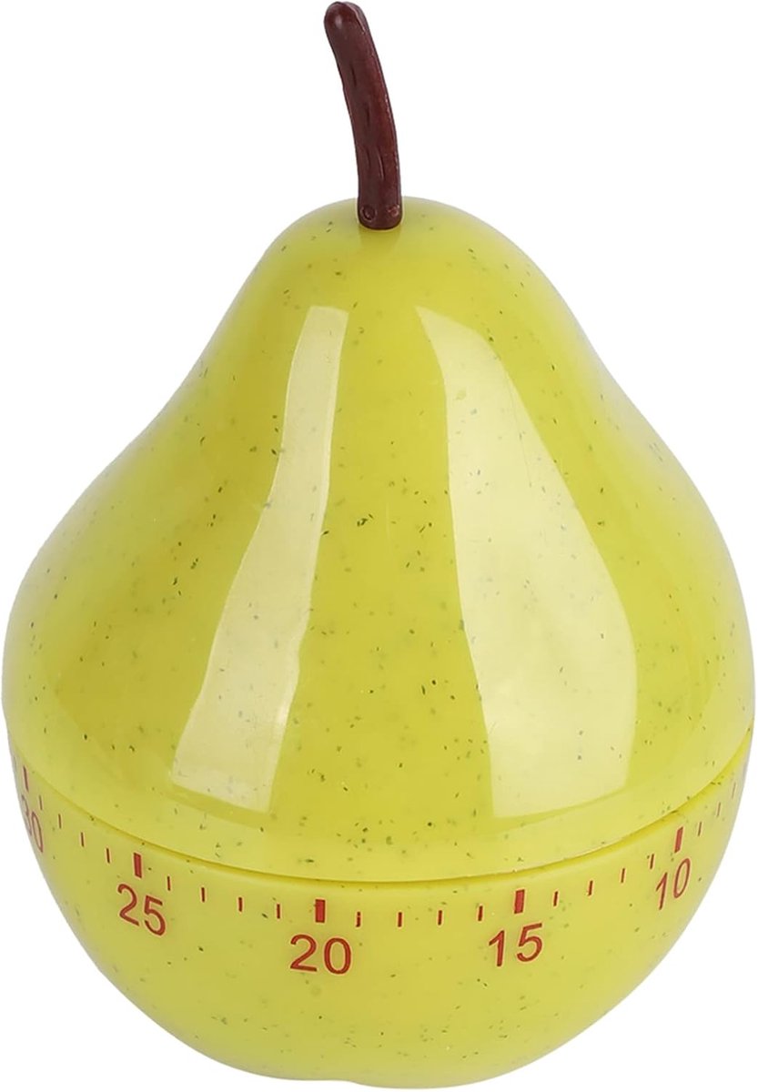 Keukenentimer in peertje, cartoon, mechanisch keukengereedschap, timer, eierwekker, digitale timer, handmatige roterende kookkemmer, 0-60 minuten om te leren spelen, koken, huiswerk