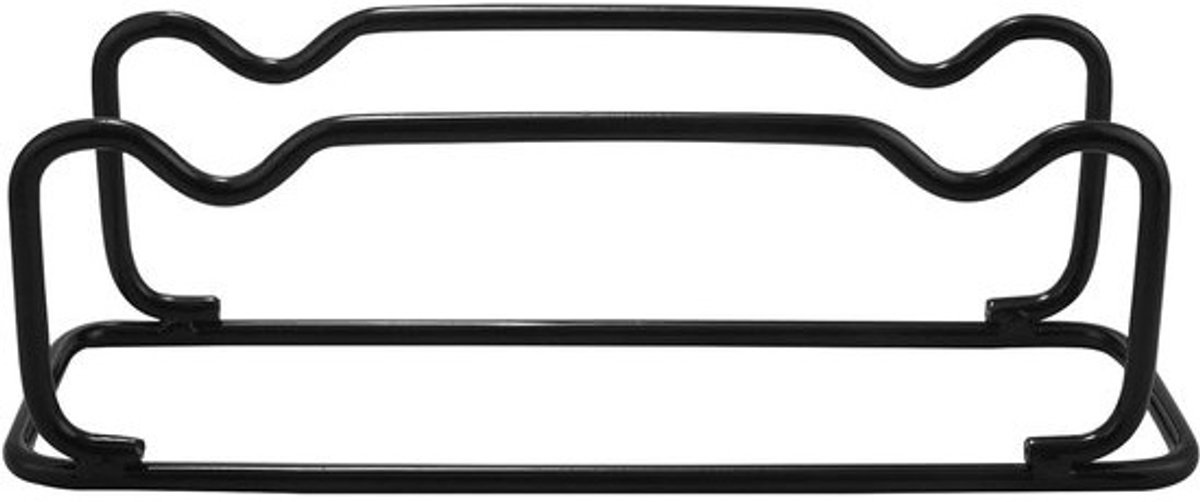 Halterrek - Halterhouder Opbergrek - Kracht Training - Versterkt Stalen Frame - 32 x 12 x 11 cm - Zwart