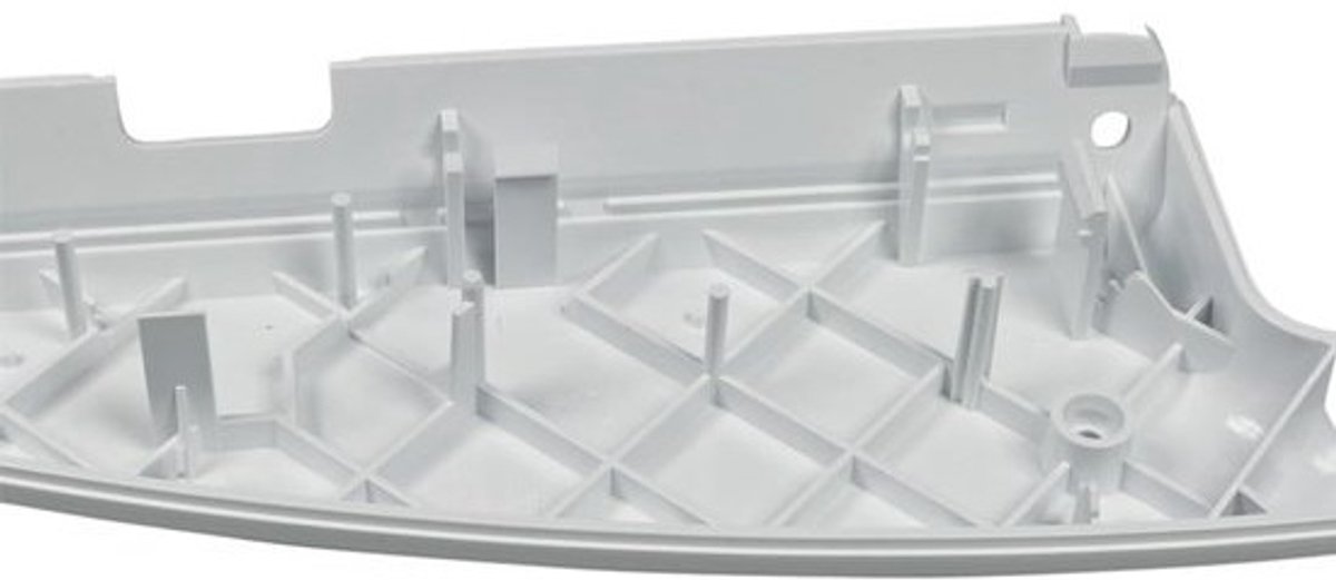 Deurgreep Onderdeel - Vriesgreep Bodemdeksel - Vriezer Reparatie - Origineel Vervangingsdeel - 48.5 x 7.7 cm - Wit