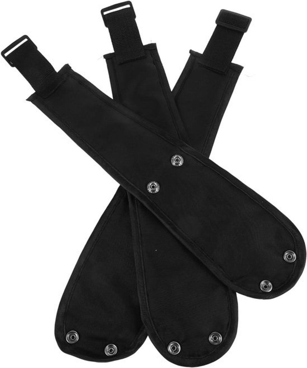Kinderwagen Gordel - Veiligheidsgordel - Veilige Reis - Universele Pasvorm - 3 Stuks - Zwart