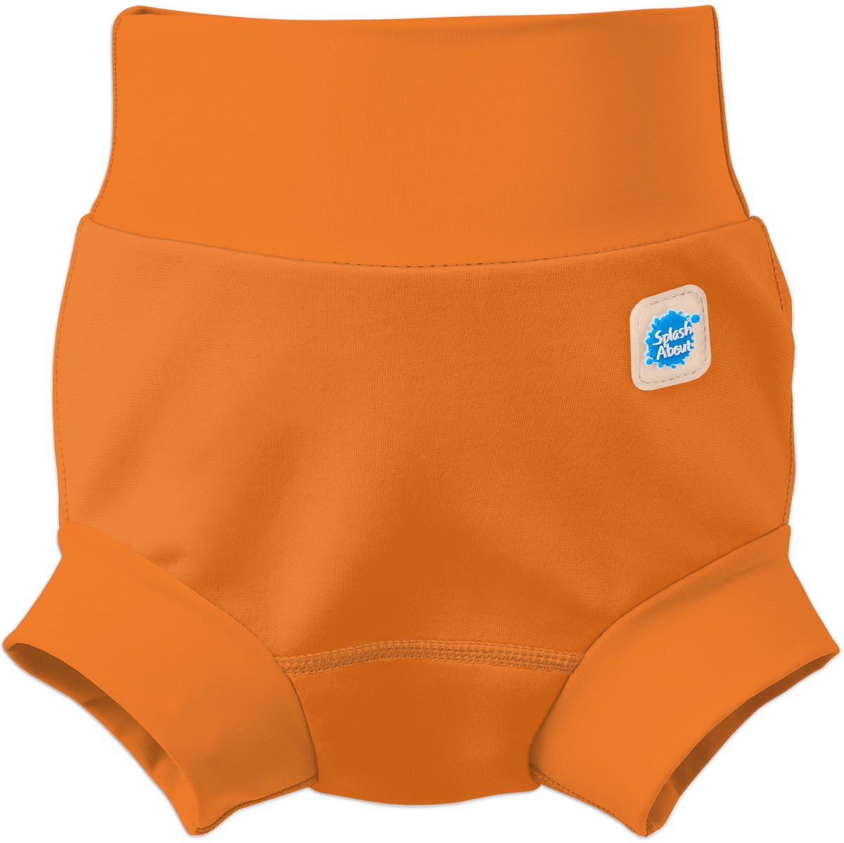 Splash About Happy Nappy – Herbruikbare Zwemluier – Neopreen – Lekvrije Pasvorm, Orange, 0-3 maanden