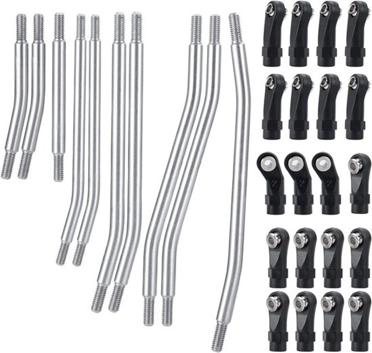 Set Links RVS Ophanging voor 1/10 RC Crawler Chassis