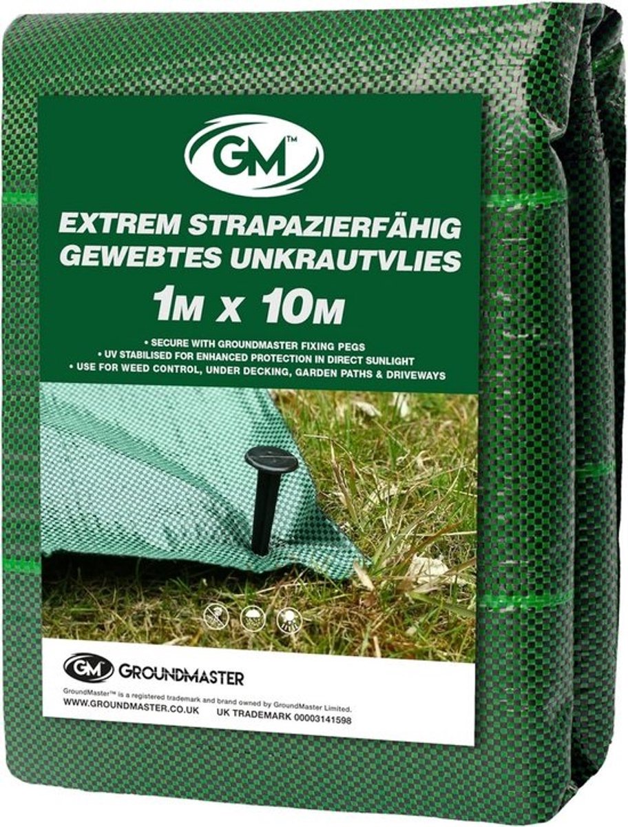 Onkruiddoek - Weringstextiel Bodembedekker - Tuin Onderhouden - Extra Stevig 125 g/m² - 1 x 10 meter - Zwart