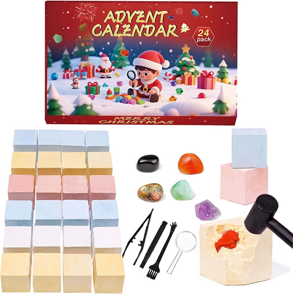 Adventskalender - 2026 - Met Chakra Kristallen - Ideaal voor Dames - Voor Leren en Verzamelen