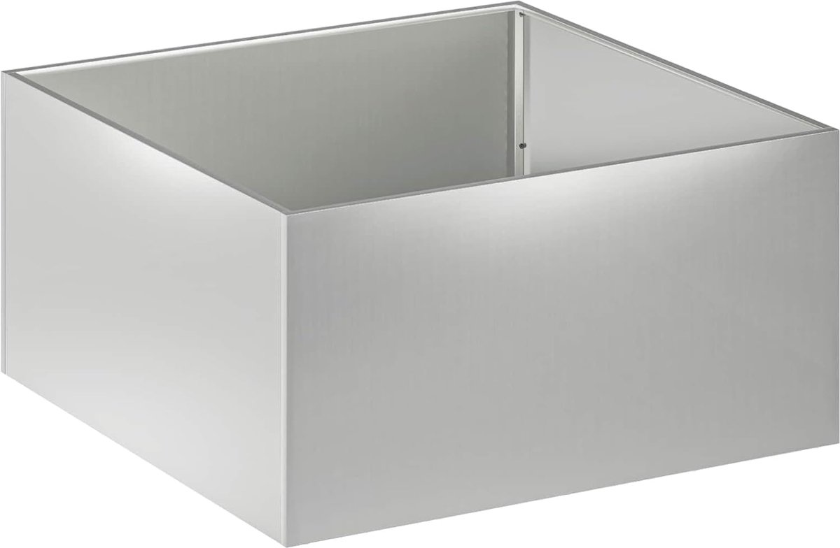 Zilver 100x100x40 cm verzinkt staal
