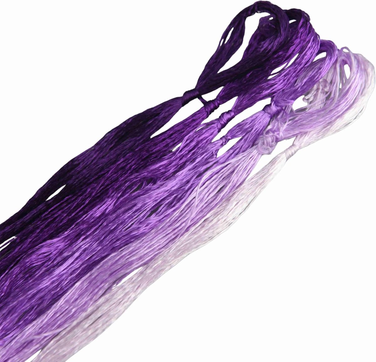 6 Kleuren Zijdedraad van 100% Moerbeizijde – 22 m per Kleur, Handgeverfd Borduurgaren voor Fijne Handwerken, Kruissteek & DIY (20)