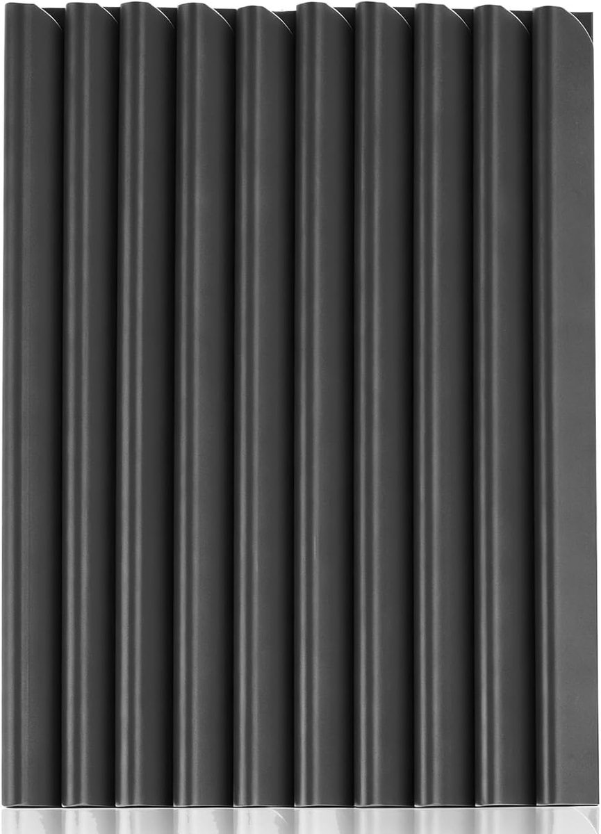 50 Stuks PVC-Bevestigingsclips, 19 cm Klemrails voor Zichtwerende Stroken, Inkijkbescherming en Privacystrips, voor Dubbelstaafmatten, Tuinhek, Balkon, Terras en Omheining