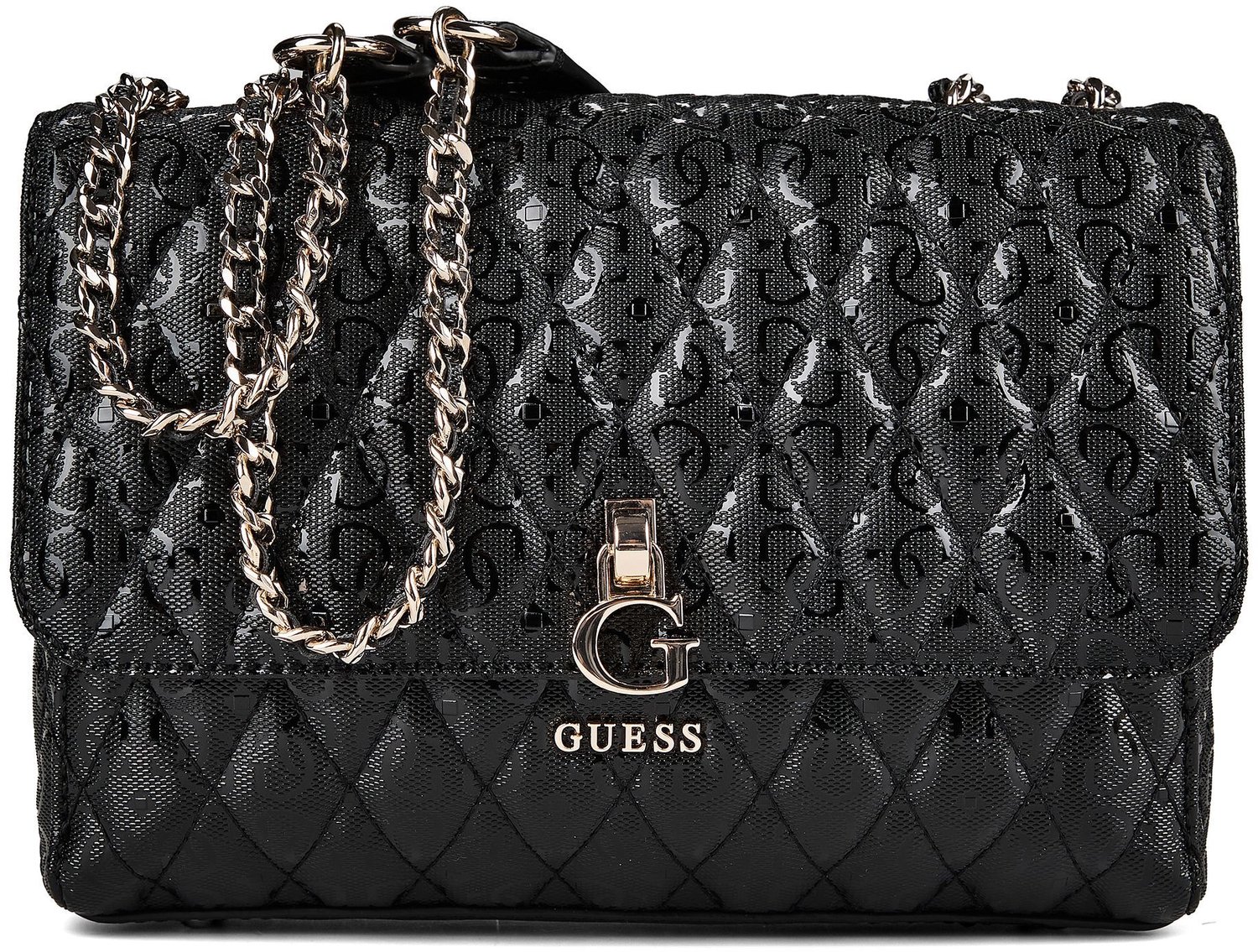 GUESS schoudertas Tamara Convertible Crossbody Flap Black zwart