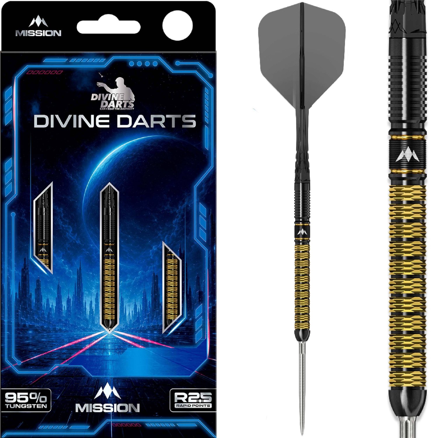 Mission Jake Kenyon Divine Rapid Point 95% - Dartpijlen