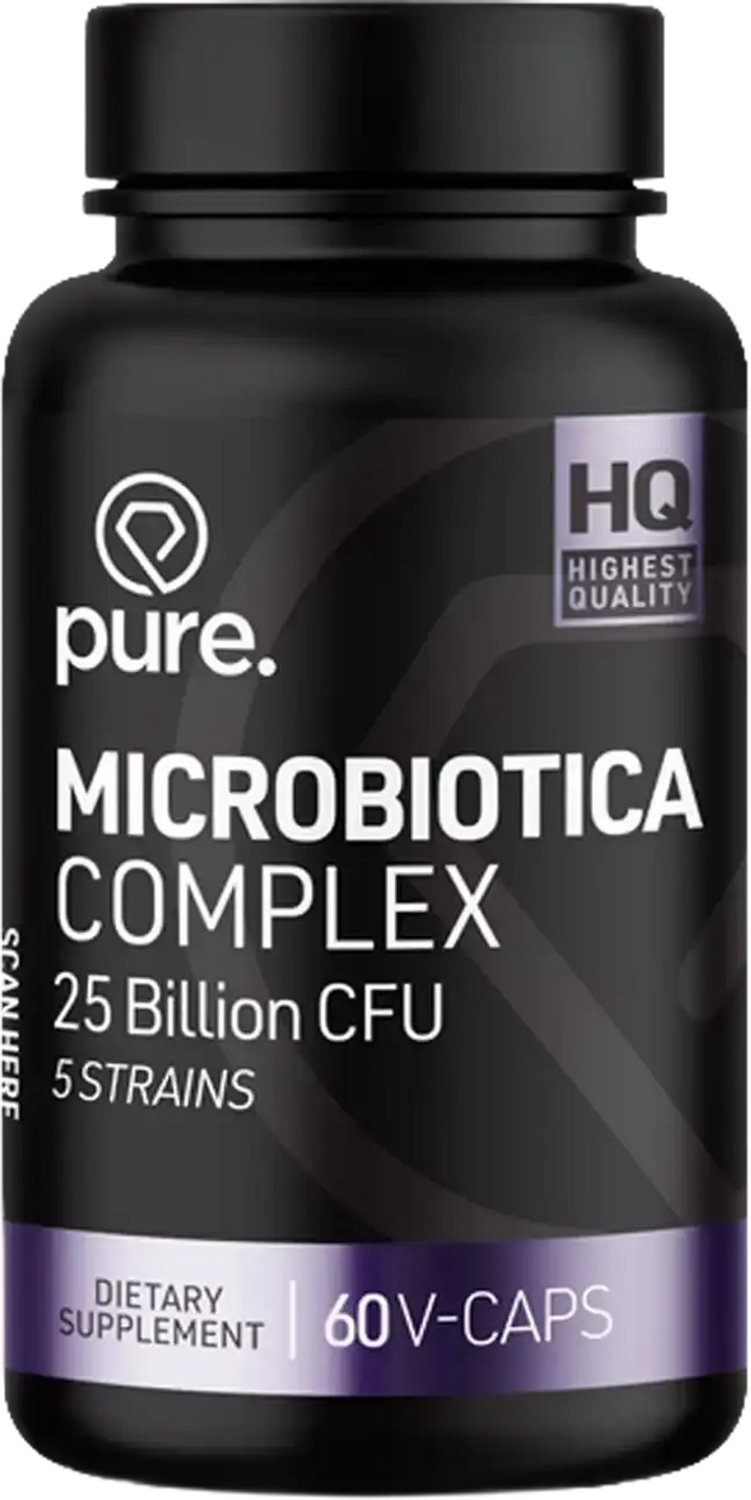 Pure. Microbiotica Complex – 25 miljard CFU – 5 bacteriestammen & inuline - 60 vegan capsules