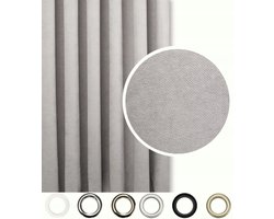 Verduisterende Gordijnstof 240x165 cm - Zacht Velours, Grijs