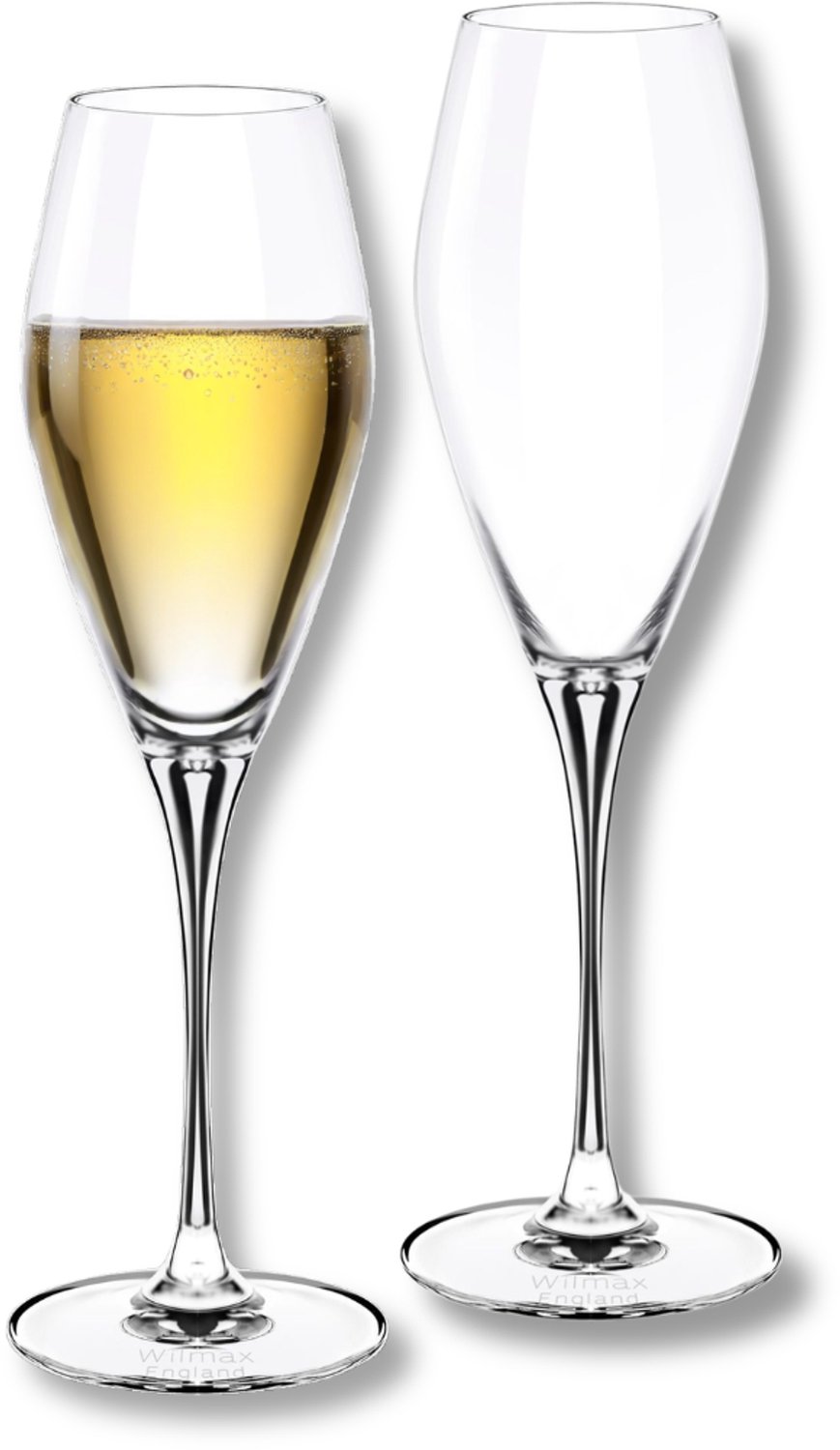 Wilmax Champagnefluit Kristalglas 290ml Set van 2 WL-888050/2C