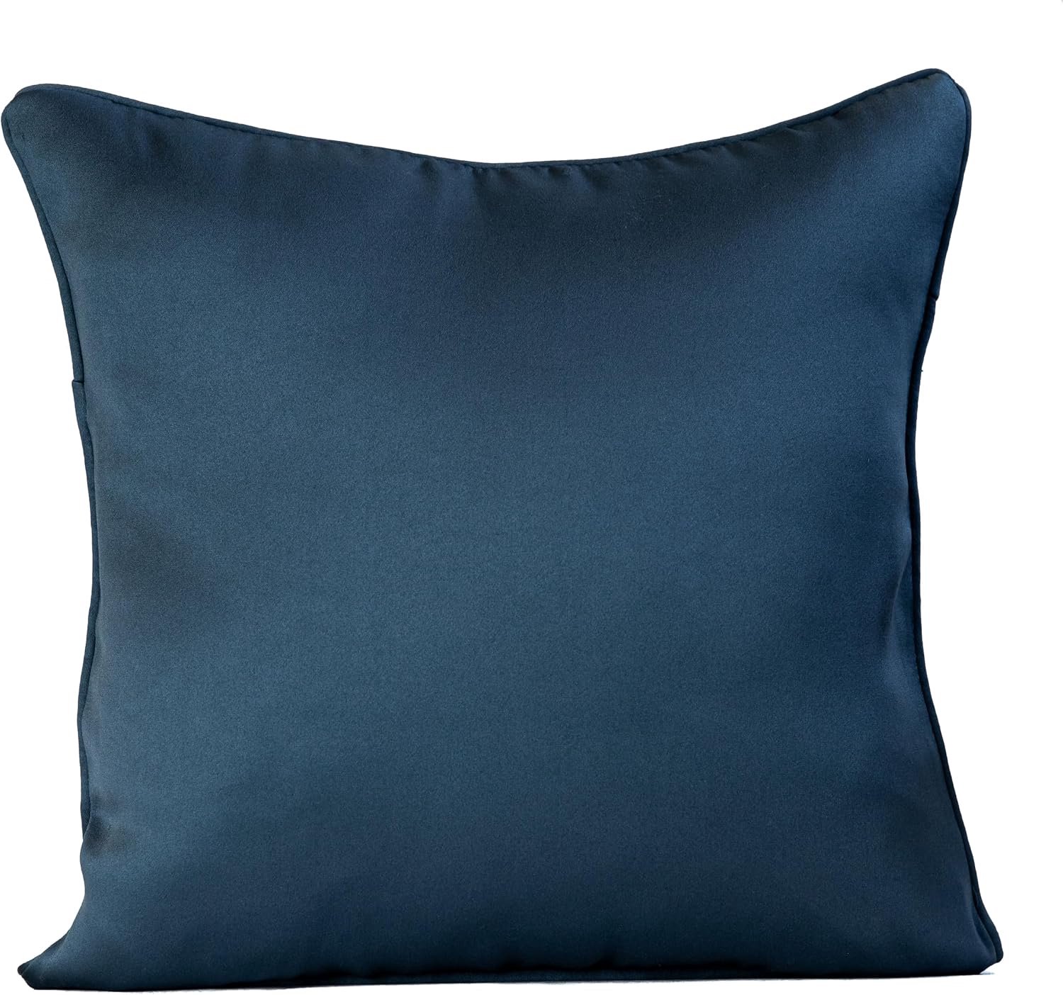 Luxe Kussenhoes 45x45 cm Lichtblauw met Glans