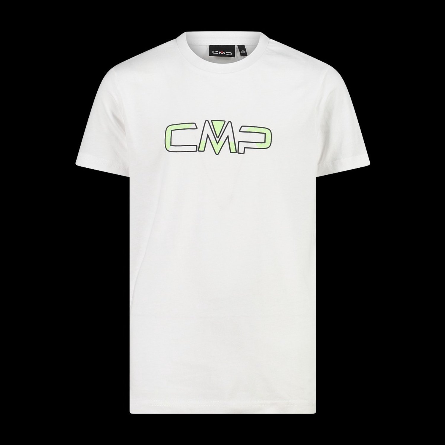 T-shirt met maxi-logo voor kinderen CMP Wit