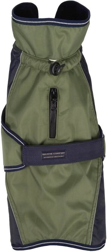 Flamingo Hondenjas Eisberg Groen/ Donkerblauw Winterjas 65cm