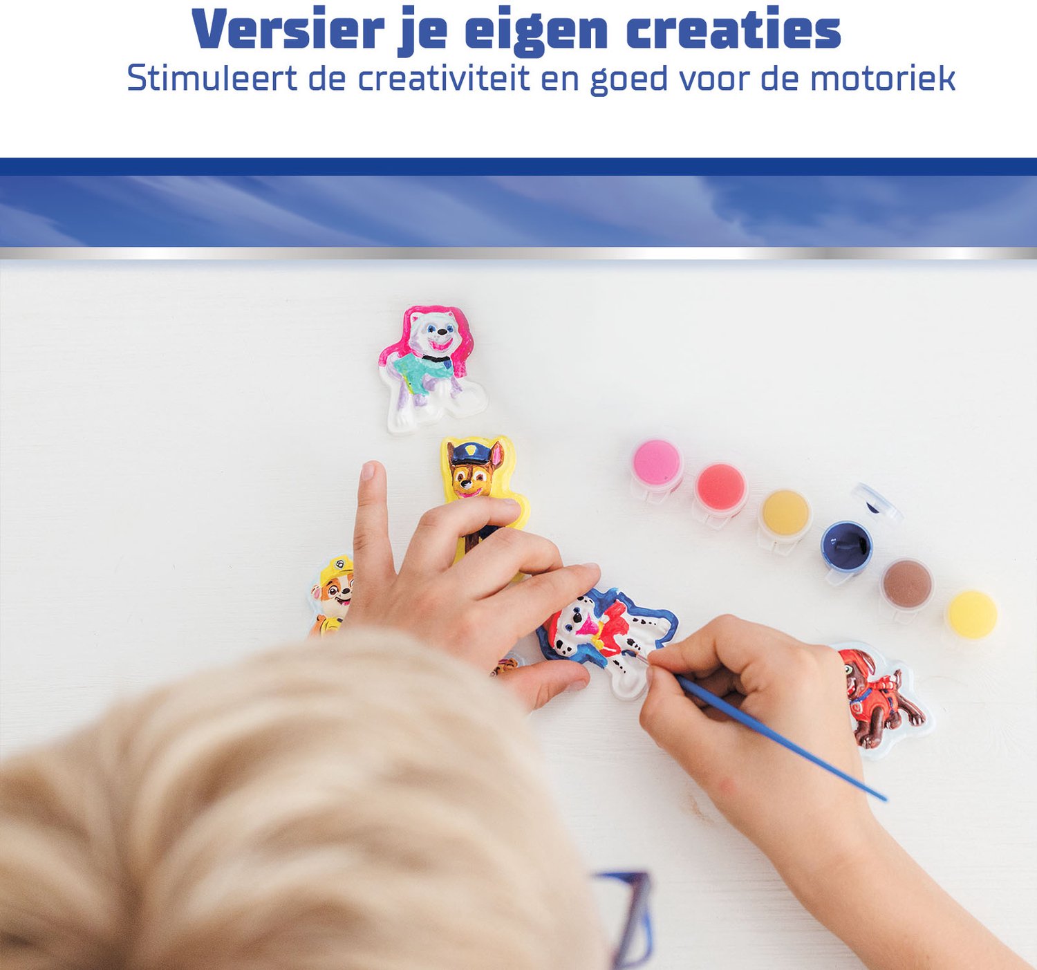 PAW Patrol 2-in-1 Knutselkoffer - 4 armbandjes maken - 300+ kralen - 6 gipsfiguren gieten en schilderen - Speelgoed Kinderen - Knutselen - Voor meisjes en jongens - Vanaf 5 jaar - Totum — afbeelding 8