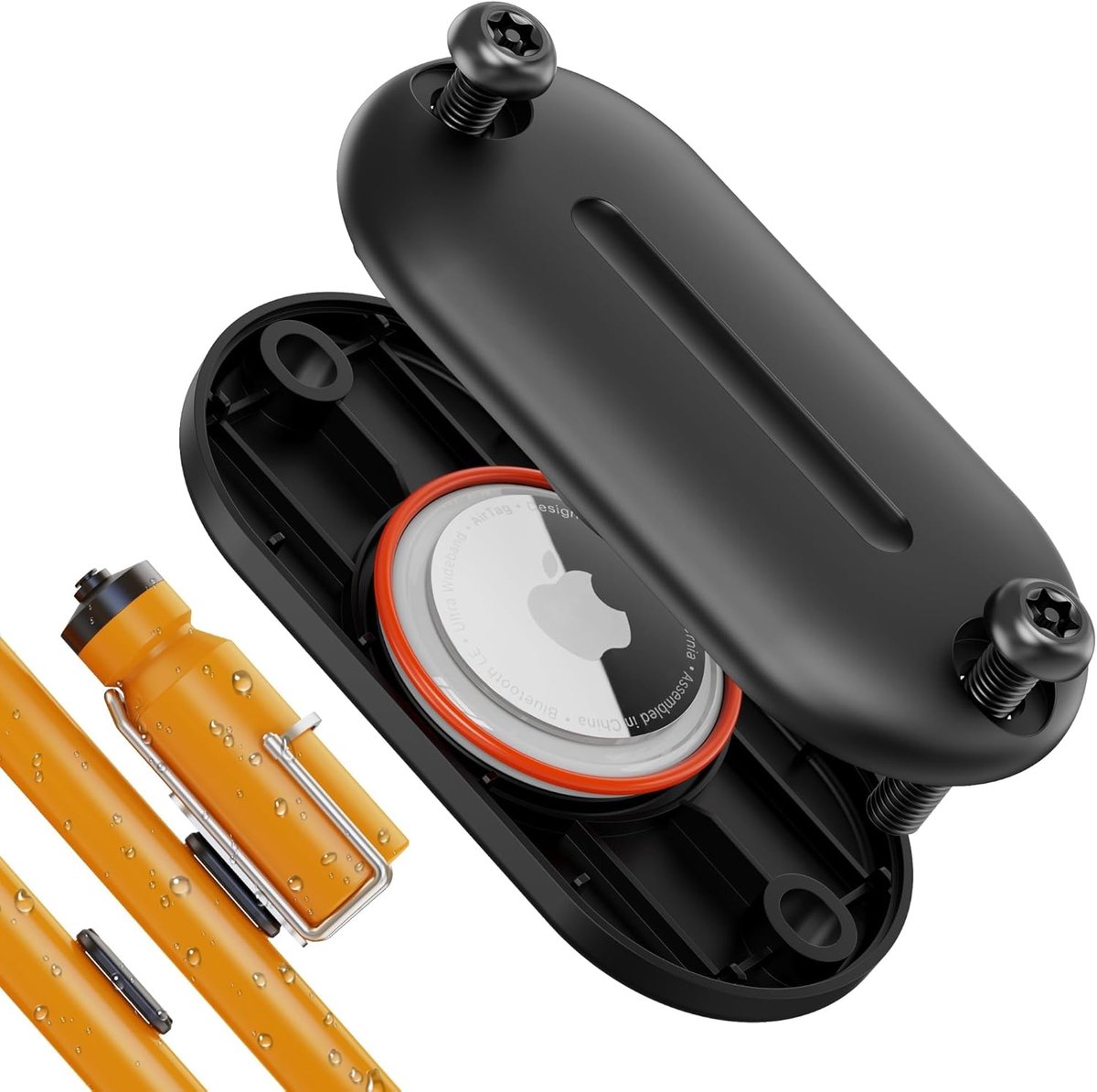 Voor Apple Airtag Bike Mount, waterdichte Airtag Bike GPS Tracker Case voor fiets, verborgen onder bidonhouder