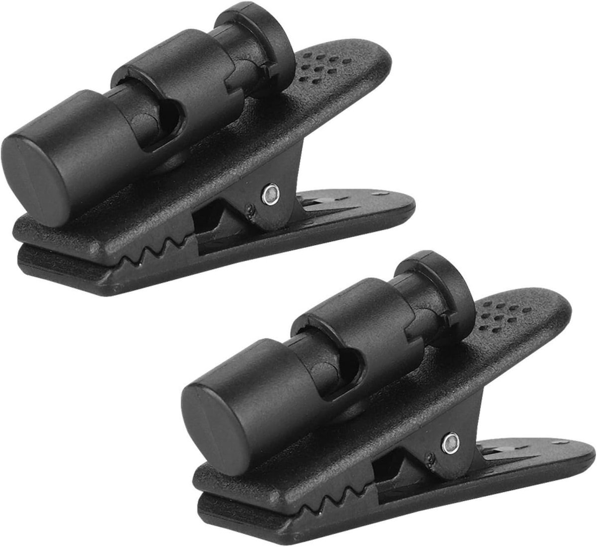 Earbud 2 stuks clips voor hoofdtelefoon, zwart, brede clip, maat 2-4 mm, kabelorganizer, kabelbevestiging