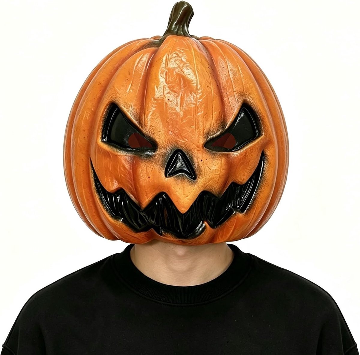 Pompoenmasker voor Halloween Maskerade, Universele Maat - Effectieve Vogelwering, Duurzaam Materiaal, Eenvoudig Te - ShopVlot