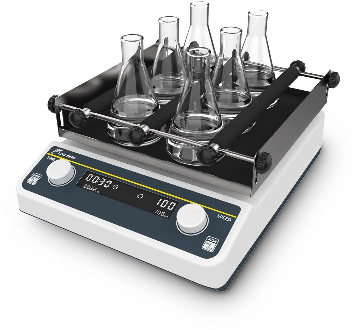 Orbital shaker 40-200rpm - 2kg capaciteit - met timer en continue modus - ideaal voor laboratoria - ShopVlot