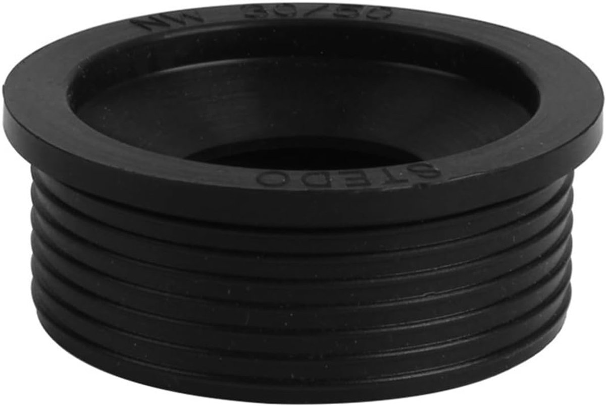 Sifonbuis van rubber, 30 mm tot 50 mm, met flexibele siliconen afdichtring, voor aansluiting op gootsteenafvoerbuizen. - ShopVlot