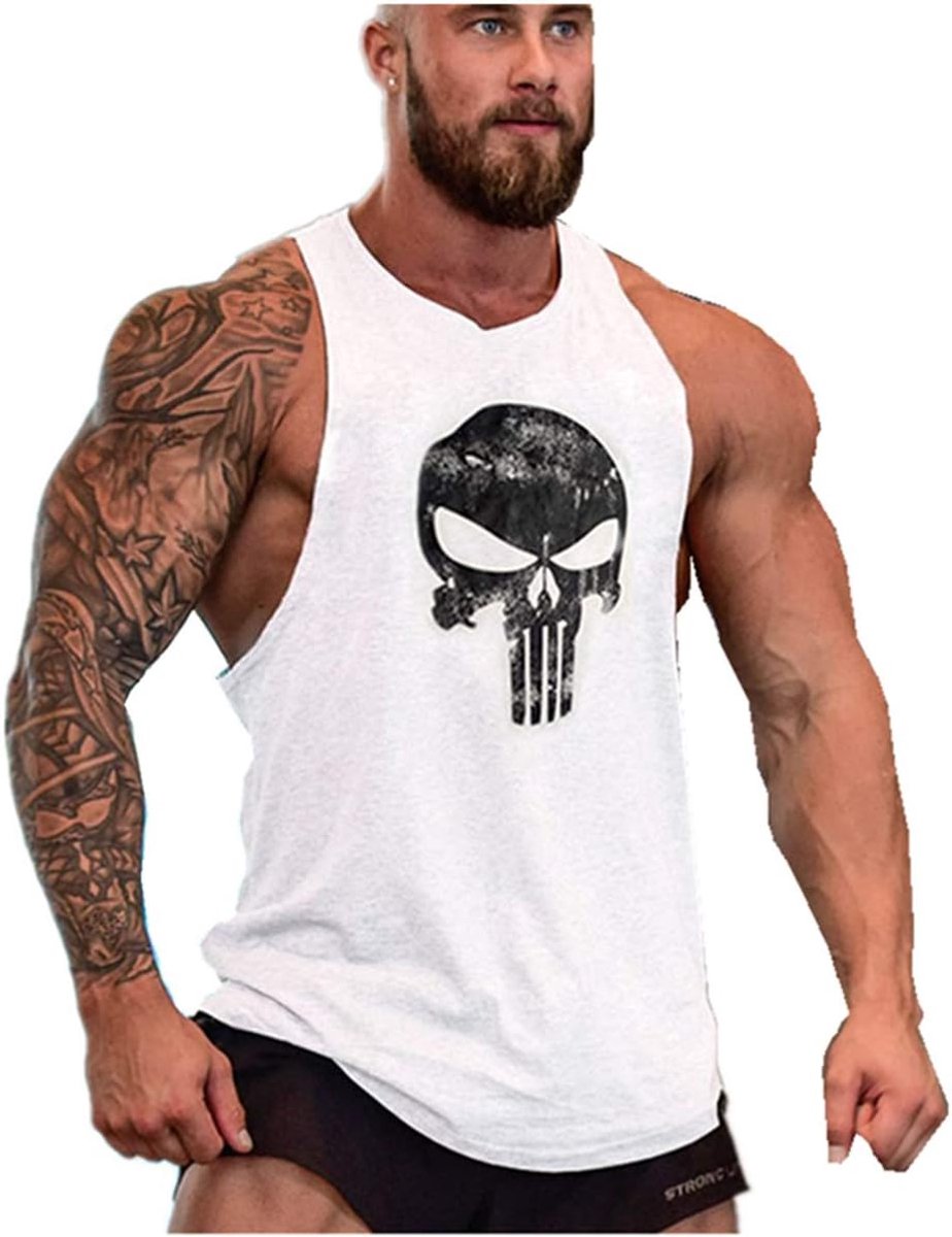 Gym Tanktop Mouwloos Bodybuilding Tanktop Gym Katoen Sport Tank Top