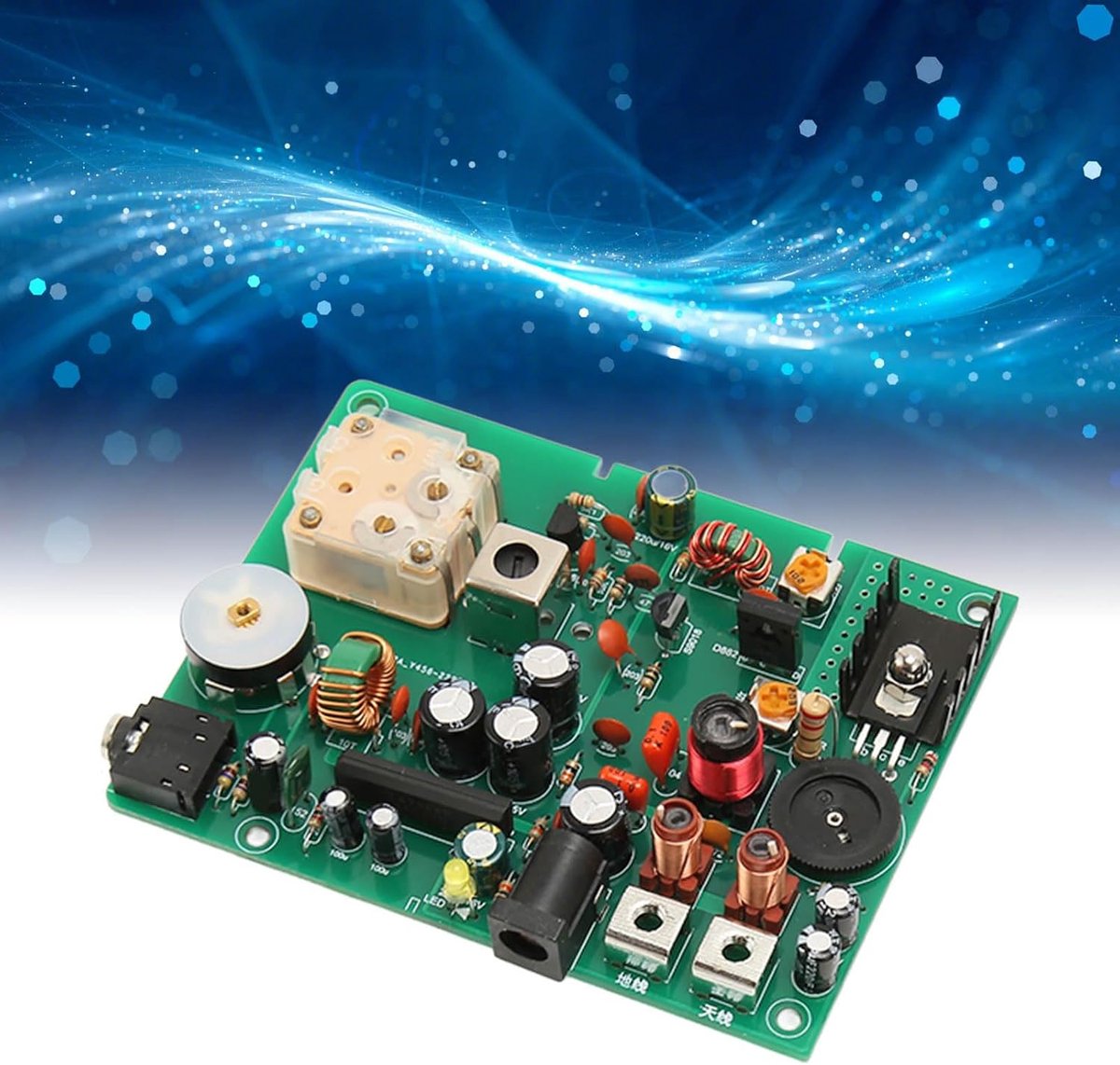 Middengolfzender AM-zender Verstelbare 530-1600KHZ DIY-zenderkit voor Schoolexperimentaccessoires