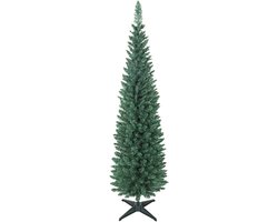 Smalle kunstkerstboom - 180 cm - 321 takpunten - groen - voor kleine ruimtes
