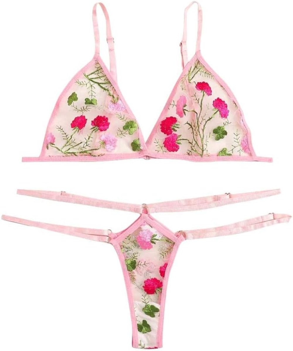 Lingerie Dameslingerie Sexy set kanten Kimono nachtkledingSexy Bh Slipje Erotische Lingerie Dames Ondergoed Sexy G-String String Temptation Erotische Lingerie-PK_M