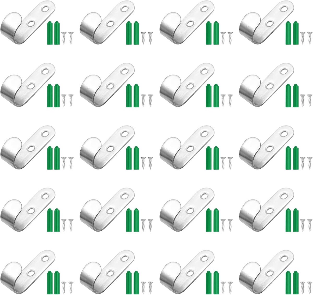 Haken, nethaken, 50 x 13 x 2,5 mm, spanhaken voor aanhanger, dekzeil, robuuste bevestigingshaken voor auto-aanhangers, accessoires