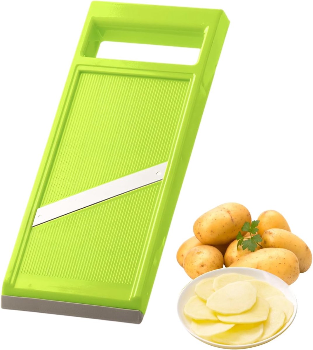 Groentesnijder compact - handmatige snijmachine - ergonomisch ontwerp - ideaal voor frietjes - ShopVlot
