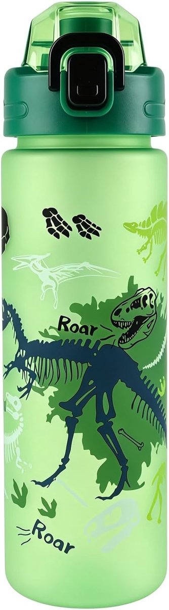 Drinkfles voor kinderen, 700 ml, lekvrij, duurzaam, valbestendig, BPA-vrij
