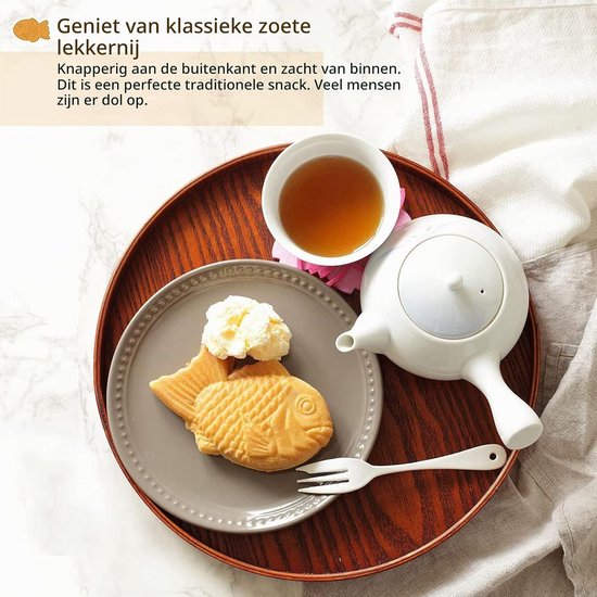 Vis Vorm Taart Pan, Taiyaki Pan Vis Vorm Cake Maker — afbeelding 3