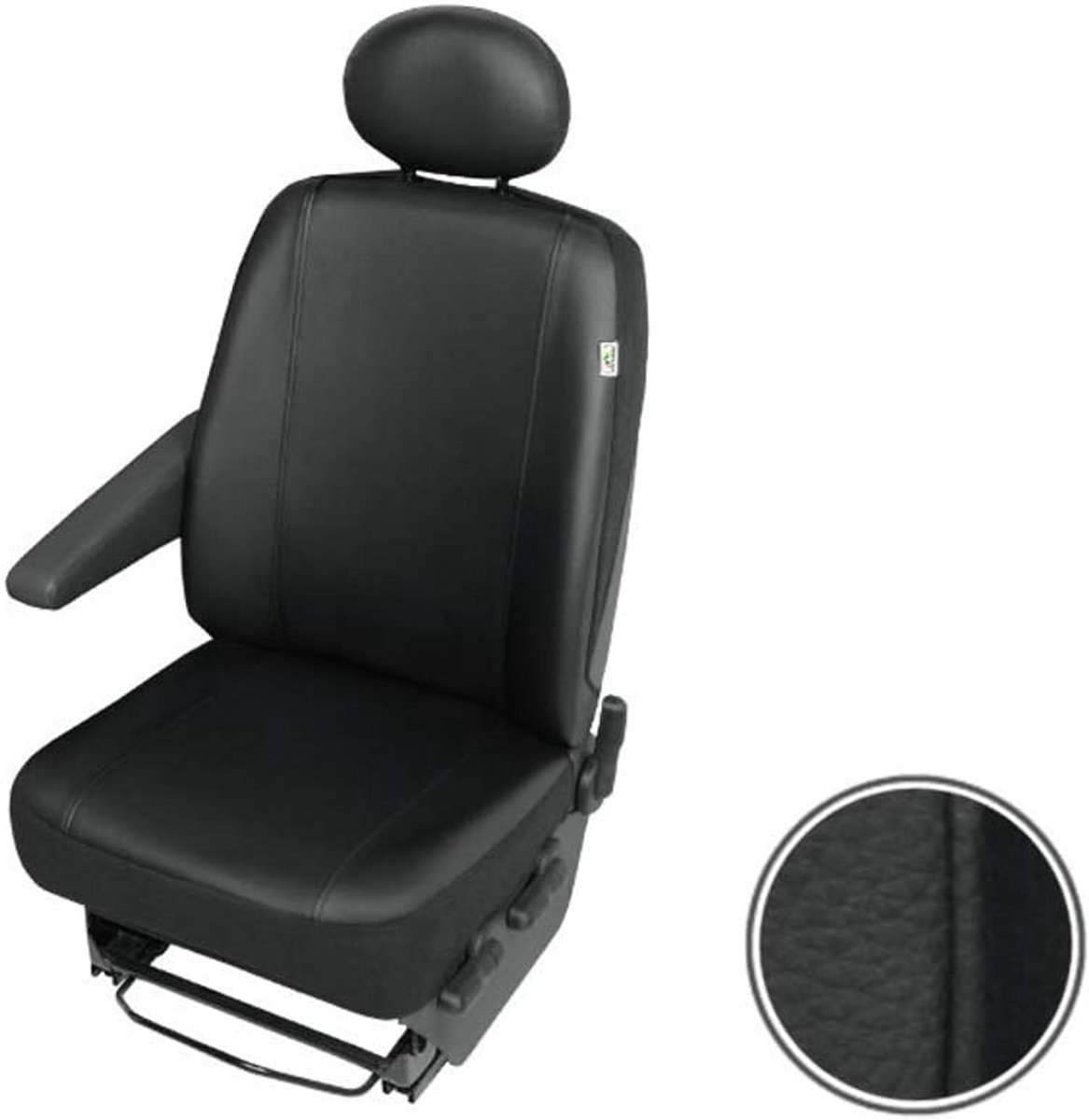Bestuurdersstoelbekleding, enkele stoelbekleding, stoelbeschermerset compatibel met Renault Master