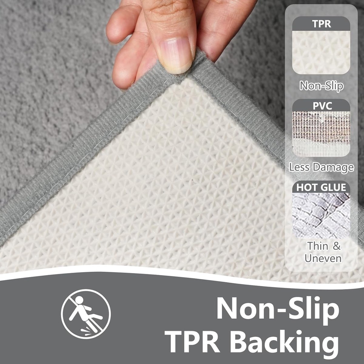 SnelShoppen - Famibay Badmat Set 2 Stuks Wasbare Antislip Microfiber Badkamer Mat en Voetstuk Set voor Veiligheid en Comfort in Badkamer, Douche, Keuk