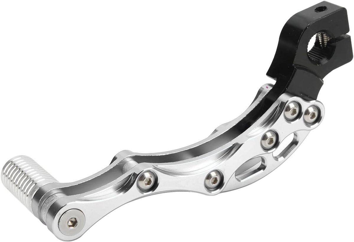 Kickstarthendel, kickstarthendel voor motorfietsen, universele starthendel van aluminiumlegering met hoge sterkte voor motorscooter(Zilver)