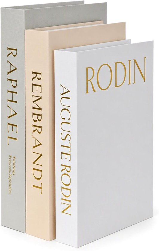 3 stuks decoratieve boeken voor opbergdoos, stapelbaar — afbeelding 5