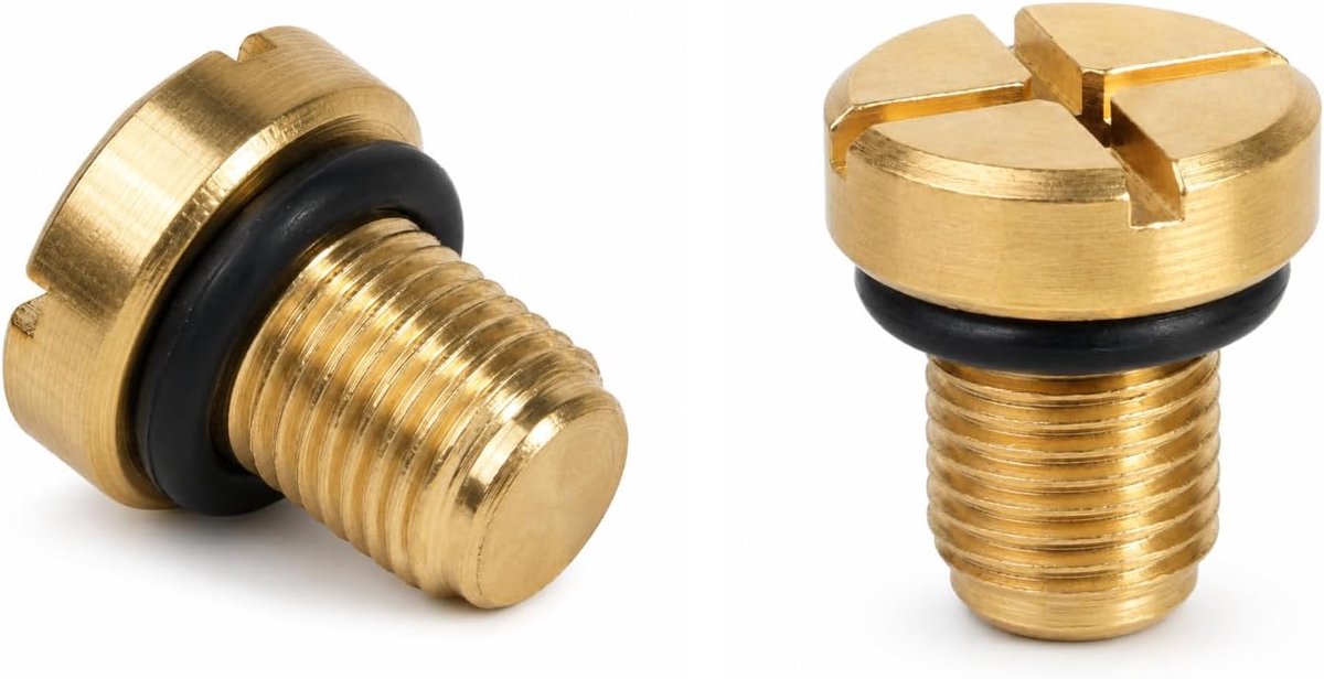 2 stuks ontluchtingsschroef messing voor R50 R52 R53 E36 E39 E46 17111712788 11537793373 17110141325, koelmiddel-ontluchtingsschroef