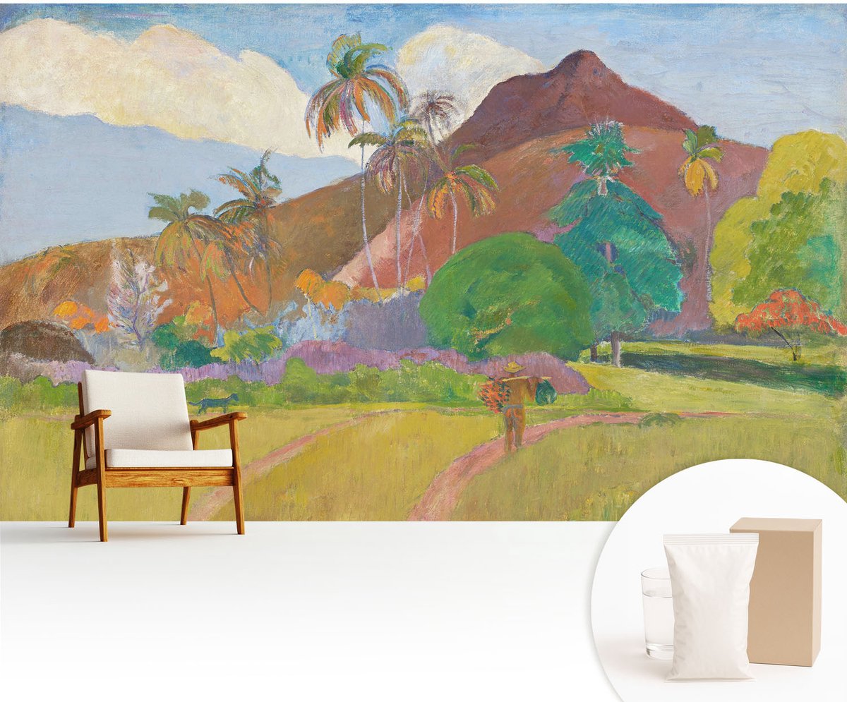Wallfluent Fotobehang - Groente Vliesbehang - 416x254 cm - Exotische Natuur Muurschildering - Gang behang Landschappen - Fotobehang Vlies - Slaapkamer behang