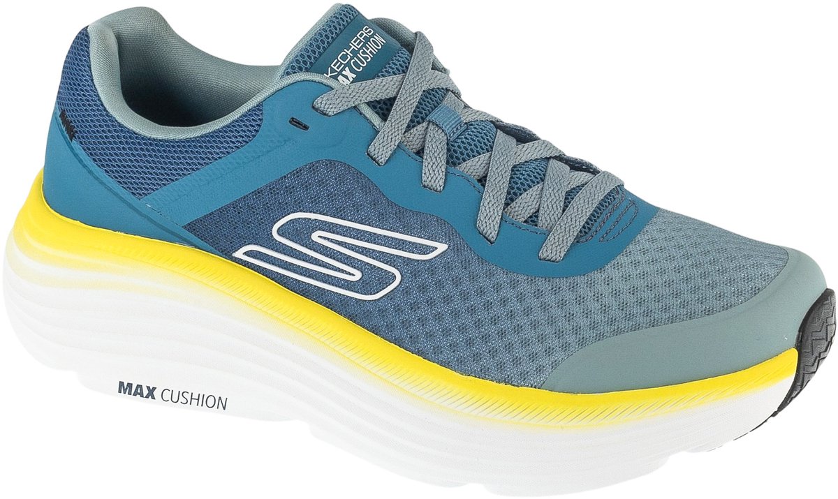 Skechers Max Cushioning Endeavor, Mannen, Grijs, Hardloopschoenen, maat: 43